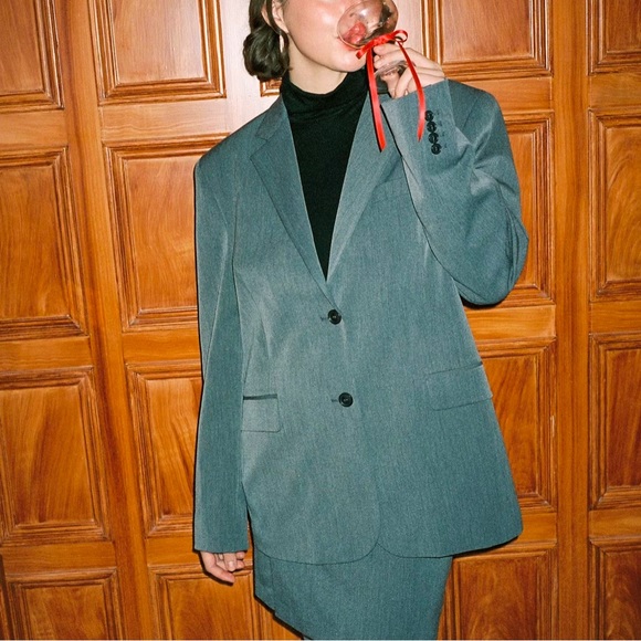 djerf avenue forever blazer grey - Picture 3 of 7